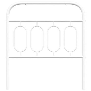 vidaXL Κεφαλάρι Λευκό Μεταλλικό 95x3x100cm 1 τεμ.