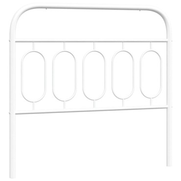 vidaXL Κεφαλάρι Λευκό Μεταλλικό 112x3x100cm 1 τεμ.