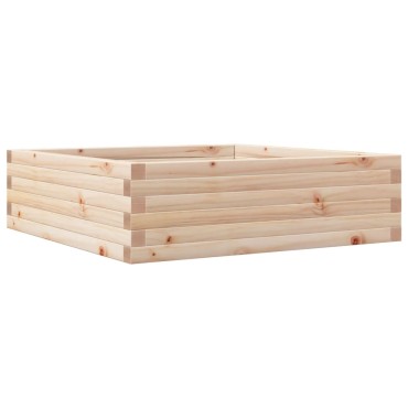vidaXL Ζαρντινιέρα Κήπου 80x80x23 εκ από Μασίφ Ξύλο Πεύκου