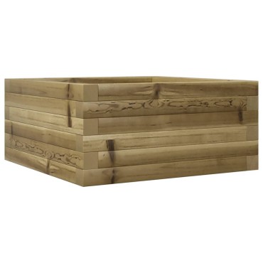 vidaXL Ζαρντινιέρα Κήπου 50x50x23 εκ. από Εμποτισμένο Ξύλο Πεύκου