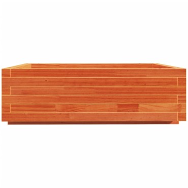 vidaXL Ζαρντινιέρα Καφέ Κεριού 80x80x26,5 εκ. από Μασίφ Ξύλο Πεύκου