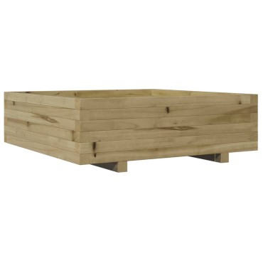 vidaXL Ζαρντινιέρα Κήπου 80x80x26,5 εκ. από Εμποτισμένο Ξύλο Πεύκου