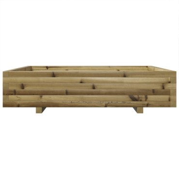 vidaXL Ζαρντινιέρα Κήπου 110x110x26,5 εκ. από Εμποτισμένο Ξύλο Πεύκου