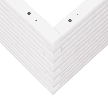 vidaXL Ζαρντινιέρα Κήπου Λευκή 50x50x46 εκ. από Μασίφ Ξύλο Πεύκου