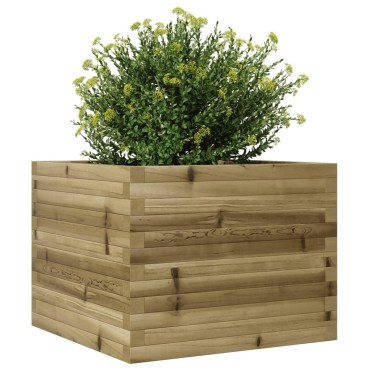 vidaXL Ζαρντινιέρα Κήπου 60x60x46 εκ. από Εμποτισμένο Ξύλο Πεύκου