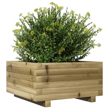 vidaXL Ζαρντινιέρα Κήπου 50x50x26,5 εκ. από Εμποτισμένο Ξύλο Πεύκου