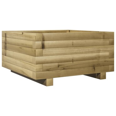 vidaXL Ζαρντινιέρα Κήπου 50x50x26,5 εκ. από Εμποτισμένο Ξύλο Πεύκου