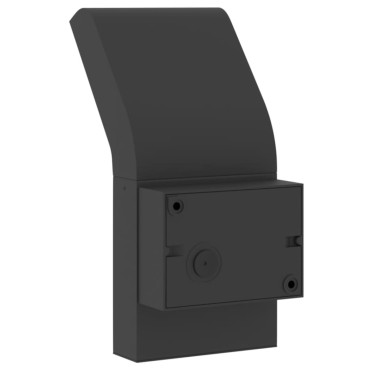 vidaXL Φωτιστικά Εξ. Χώρου LED 2 Τεμ. Μαύρα από Χυτό Αλουμίνιο