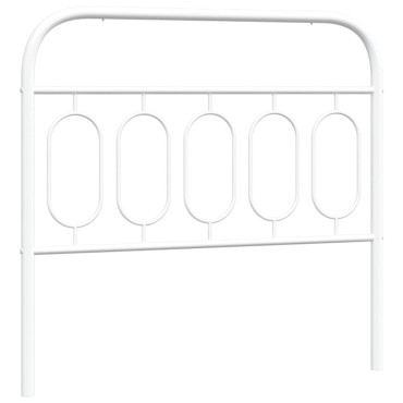 vidaXL Κεφαλάρι Λευκό Μεταλλικό 105x3x100cm 1 τεμ.