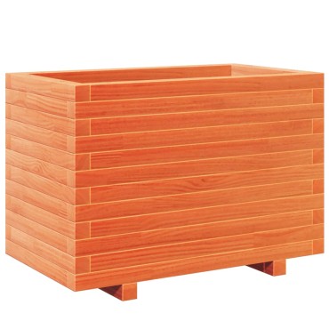 vidaXL Ζαρντινιέρα Καφέ Κεριού 70x40x49,5 εκ. από Μασίφ Ξύλο Πεύκου