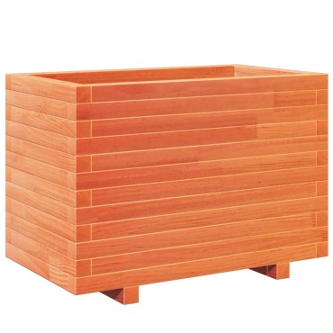 vidaXL Ζαρντινιέρα Καφέ Κεριού 70x40x49,5 εκ. από Μασίφ Ξύλο Πεύκου