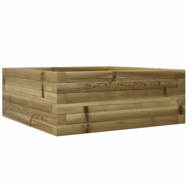 vidaXL Ζαρντινιέρα Κήπου 60x60x23 εκ. από Εμποτισμένο Ξύλο Πεύκου