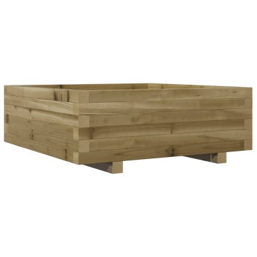 vidaXL Ζαρντινιέρα Κήπου 70x70x26,5 εκ. από Εμποτισμένο Ξύλο Πεύκου