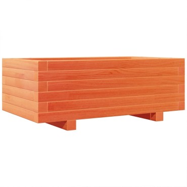 vidaXL Ζαρντινιέρα Καφέ Κεριού 70x40x26,5 εκ. από Μασίφ Ξύλο Πεύκου