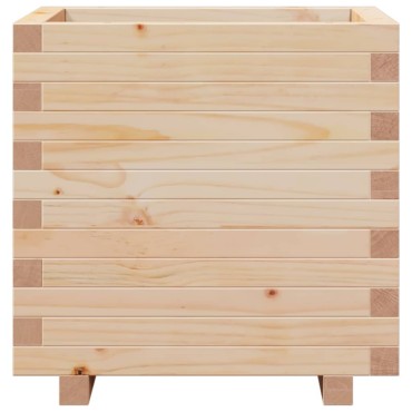 vidaXL Ζαρντινιέρα Κήπου 50x50x49,5 εκ από Μασίφ Ξύλο Πεύκου