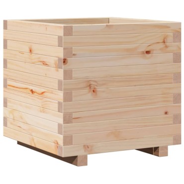 vidaXL Ζαρντινιέρα Κήπου 50x50x49,5 εκ από Μασίφ Ξύλο Πεύκου