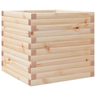 vidaXL Ζαρντινιέρα 50x50x46 εκ. από Μασίφ Ξύλο Πεύκου