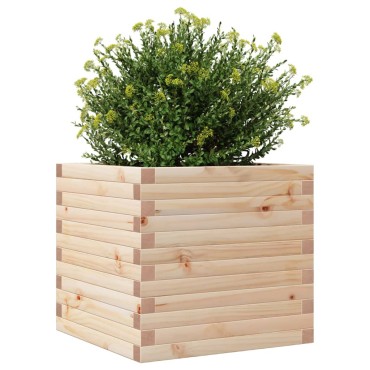 vidaXL Ζαρντινιέρα 50x50x46 εκ. από Μασίφ Ξύλο Πεύκου