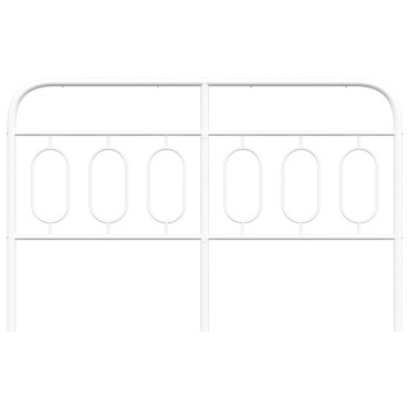 vidaXL Κεφαλάρι Λευκό Μεταλλικό 142x3x100cm 1 τεμ.