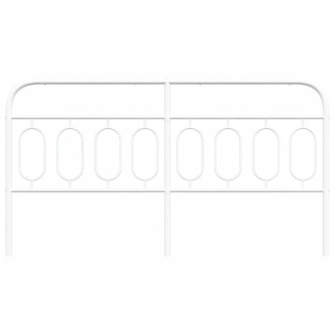 vidaXL Κεφαλάρι Λευκό Μεταλλικό 166x3x100cm 1 τεμ.