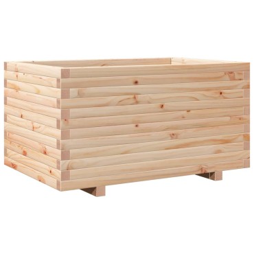 vidaXL Ζαρντινιέρα Κήπου 90x60x49,5 εκ από Μασίφ Ξύλο Πεύκου