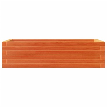 vidaXL Ζαρντινιέρα Καφέ Κεριού 90x40x23 εκ. από Μασίφ Ξύλο Πεύκου