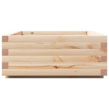 vidaXL Ζαρντινιέρα Κήπου 90x60x26,5 εκ από Μασίφ Ξύλο Πεύκου