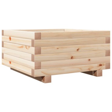 vidaXL Ζαρντινιέρα Κήπου 50x50x26,5 εκ από Μασίφ Ξύλο Πεύκου