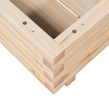 vidaXL Ζαρντινιέρα Κήπου 50x50x26,5 εκ από Μασίφ Ξύλο Πεύκου
