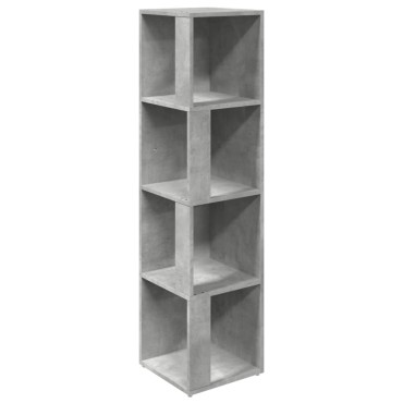 vidaXL Ντουλάπι Γωνία Γκρι Σκυρ. 33x33x132cm από Μοριοσανίδα 1 τεμ.