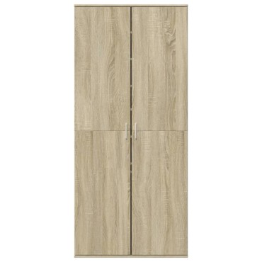 vidaXL Παπουτσοθήκη Sonoma Δρυς 80x39x178cm από Επεξεργασμένο Ξύλο