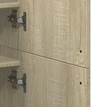 vidaXL Παπουτσοθήκη Sonoma Δρυς 80x39x178cm από Επεξεργασμένο Ξύλο