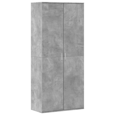 vidaXL Παπουτσοθήκη Γκρι Σκυροδέματος 80x39x178cm Επεξεργασμένο Ξύλο