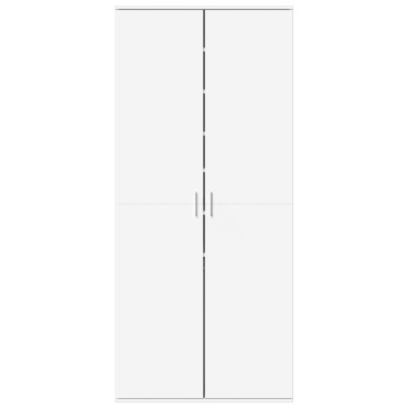 vidaXL Παπουτσοθήκη Λευκή 80x39x178cm από Επεξεργασμένο Ξύλο