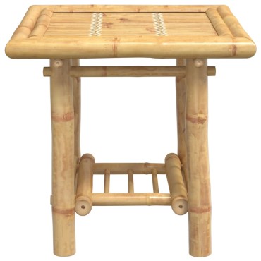 vidaXL Τραπεζάκι Βοηθητικό 45x45x45cm από Μπαμπού 1 τεμ.