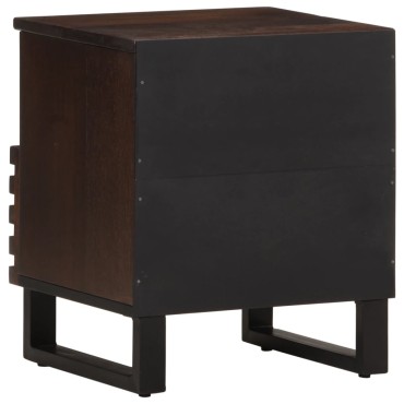 vidaXL Κομοδίνα 2 τεμ. 40x34x46cm από Μασίφ Ξύλο Μάνγκο