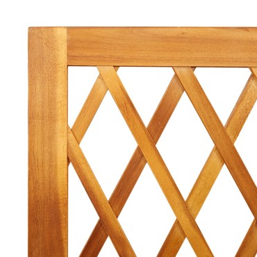 vidaXL Γλάστρα με Καφασωτό 55x29,5x132 εκ. Μασίφ Ξύλο Ακακίας