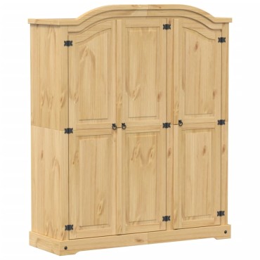 vidaXL Ντουλάπα Corona 151,5x52x186cm από Μασίφ Ξύλο Πεύκου 1 τεμ.