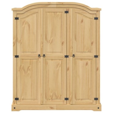 vidaXL Ντουλάπα Corona 151,5x52x186cm από Μασίφ Ξύλο Πεύκου 1 τεμ.