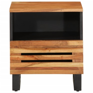 vidaXL Κομοδίνο 40x34x46cm από Μασίφ Ξύλο Ακακίας 1 τεμ.