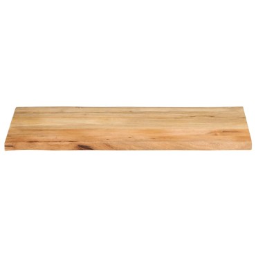 vidaXL Επιφάνεια Τραπεζιού 100x60x2,5cm Live Edge Μασίφ Ξύλο Μάνγκο 1 τεμ.