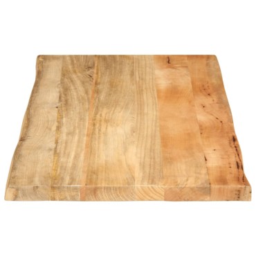 vidaXL Επιφάνεια Τραπεζιού 100x60x2,5cm Live Edge Μασίφ Ξύλο Μάνγκο 1 τεμ.