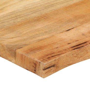 vidaXL Επιφάνεια Τραπεζιού 100x60x2,5cm Live Edge Μασίφ Ξύλο Μάνγκο 1 τεμ.