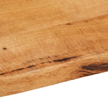 vidaXL Επιφάνεια Τραπεζιού 100x60x2,5cm Live Edge Μασίφ Ξύλο Μάνγκο 1 τεμ.