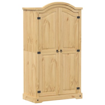 vidaXL Ντουλάπα Corona 102x52x186cm από Μασίφ Ξύλο Πεύκου 1 τεμ.