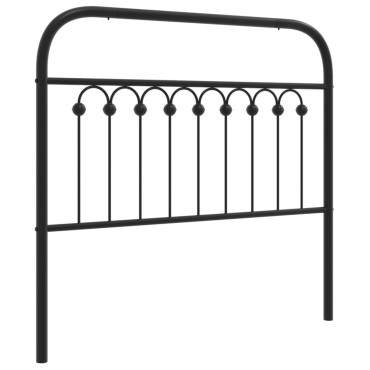 vidaXL Κεφαλάρι Μαύρο Μεταλλικό 105x3x100cm 1 τεμ.
