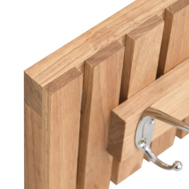 vidaXL Κρεμάστρα Τοίχου 42 x 8,5 x 14 εκ. από Μασίφ Ξύλο Καρυδιάς