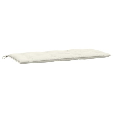 vidaXL Μαξιλάρι Πάγκου Κήπου Κρεμ Μελανζέ 120x50x7cm Ύφασμα