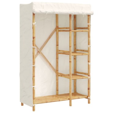 vidaXL Ντουλάπα 110x45x170cm Μπαμπού 1 τεμ.