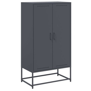 vidaXL Ντουλάπι Ανθρακί 68,5x38,5x123,5cm από Ατσάλι 1 τεμ.